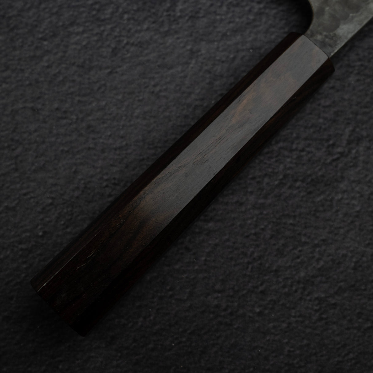 安立打刃物 青紙スーパー 黒打ち 槌目 三徳 170mm