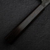 安立打刃物 青紙スーパー 黒打ち 槌目 三徳 170mm