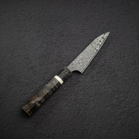 二唐刃物鍛造所 暗門 SG2 雨滴ダマスカス ペティナイフ 120mm