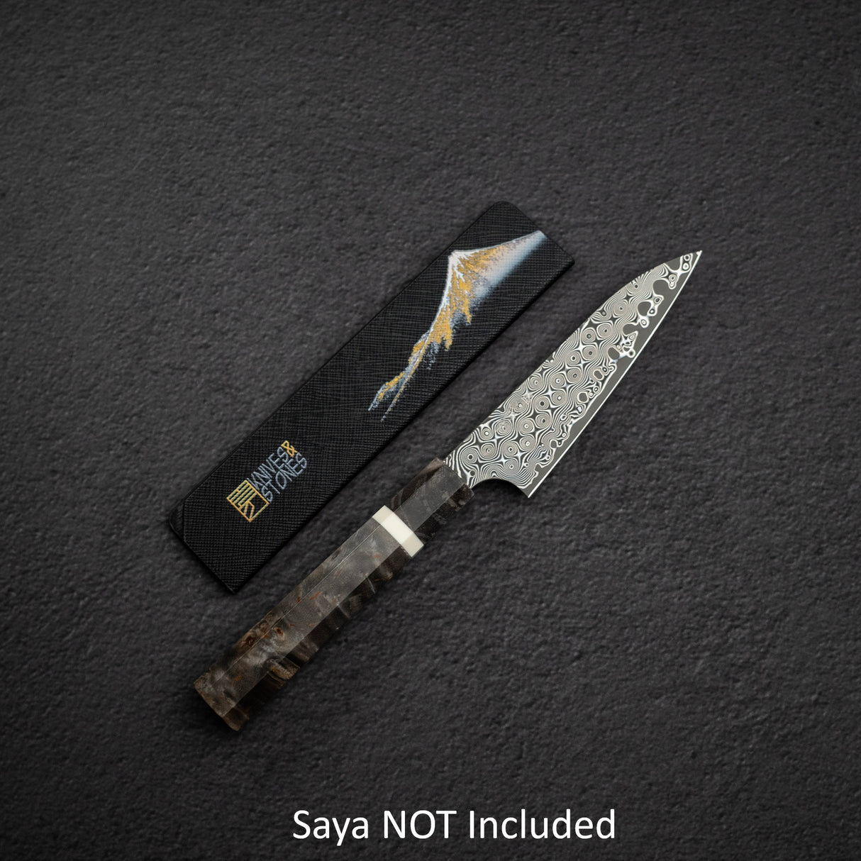 二唐刃物鍛造所 暗門 SG2 雨滴ダマスカス ペティナイフ 120mm