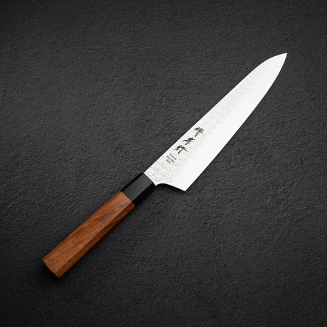青木刃物製作所 スーパーゴールド2 槌目 ダマスカス 牛刀 210mm