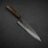 初心 雲影 青二鋼 黒打ちダマスカス 牛刀 210mm ブラックチャカテ柄
