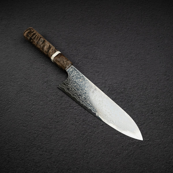 初心 銀河 ATS34 ダマスカス 三徳 180mm