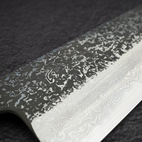 増田 吉秀 青一鋼 黒染めダマスカス 牛刀 240mm