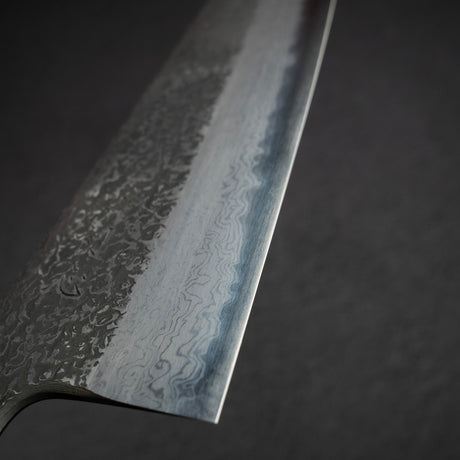 増田 吉秀 青一鋼 黒染めダマスカス 牛刀 240mm