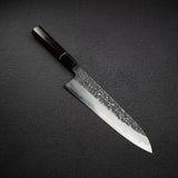 増田 吉秀 青一鋼 黒染めダマスカス 牛刀 220mm