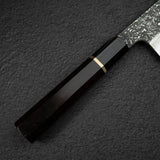 増田 吉秀 青一鋼 黒染めダマスカス 牛刀 220mm