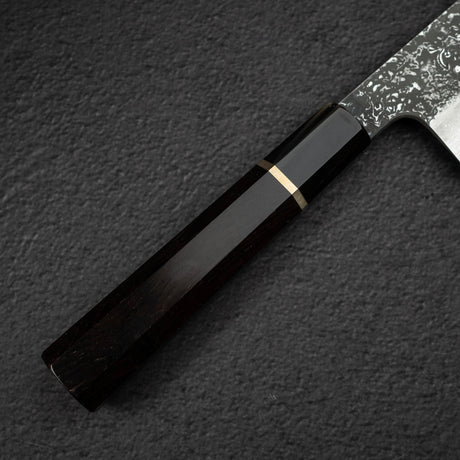 増田 吉秀 青一鋼 黒染めダマスカス 牛刀 220mm