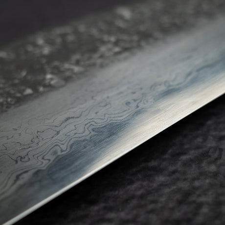 増田 吉秀 青一鋼 黒染めダマスカス 牛刀 220mm