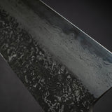 増田 吉秀 青一鋼 黒染めダマスカス 牛刀 220mm