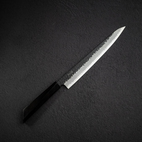 柴田 崇行 青紙スーパー 黒打ち 槌目 筋引 240mm