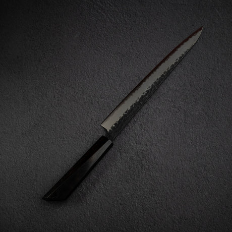 柴田 崇行 青紙スーパー 黒打ち 槌目 筋引 240mm