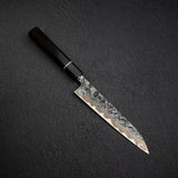 間中刃物鍛錬所 x Xinguo ATS34 ペティナイフ 槌目鏡面霞仕上げ 180mm 鞘付き