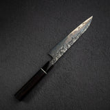 間中刃物鍛錬所 x Xinguo ATS34 ペティナイフ 槌目鏡面霞仕上げ 180mm 鞘付き