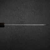 間中刃物鍛錬所 x Xinguo ATS34 ペティナイフ 槌目鏡面霞仕上げ 180mm 鞘付き