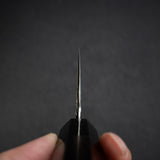 間中刃物鍛錬所 x Xinguo ATS34 切付牛刀 槌目鏡面霞仕上げ 240mm 鞘付き