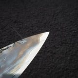 間中刃物鍛錬所 x Xinguo ATS34 筋引 槌目鏡面霞仕上げ 240mm 鞘付き