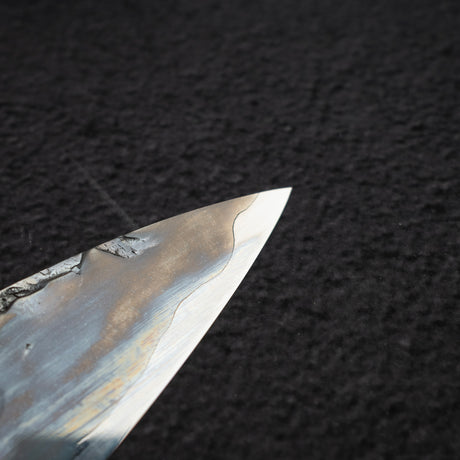 間中刃物鍛錬所 x Xinguo ATS34 筋引 槌目鏡面霞仕上げ 240mm 鞘付き