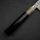 間中刃物鍛錬所 x Xinguo ATS34 筋引 槌目鏡面霞仕上げ 240mm 鞘付き