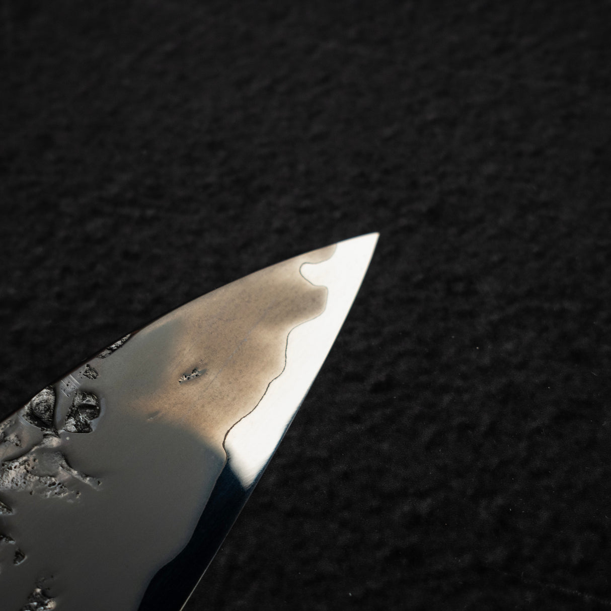 間中刃物鍛錬所 x Xinguo ATS34 筋引 槌目鏡面霞仕上げ 270mm 鞘付き