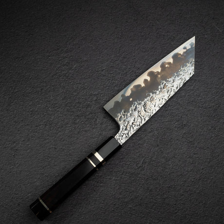 間中刃物鍛錬所 x Xinguo ATS34 文化 槌目鏡面霞仕上げ 180mm 鞘付き