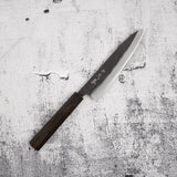 加茂藤刃物 安来鋼 黒打ち ペティナイフ 150mm エボニーハンドル