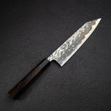 間中刃物鍛錬所 x Xinguo ATS34 切付牛刀 槌目鏡面霞仕上げ 210mm 鞘付き