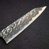 間中刃物鍛錬所 x Xinguo ATS34 切付牛刀 槌目鏡面霞仕上げ 210mm 鞘付き