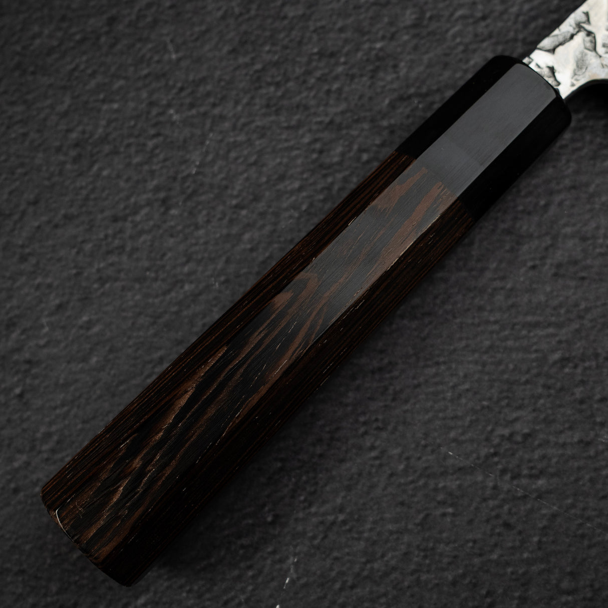 間中刃物鍛錬所 x Xinguo ATS34 切付牛刀 槌目鏡面霞仕上げ 210mm 鞘付き