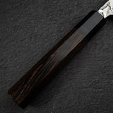 間中刃物鍛錬所 x Xinguo ATS34 切付牛刀 槌目鏡面霞仕上げ 210mm 鞘付き