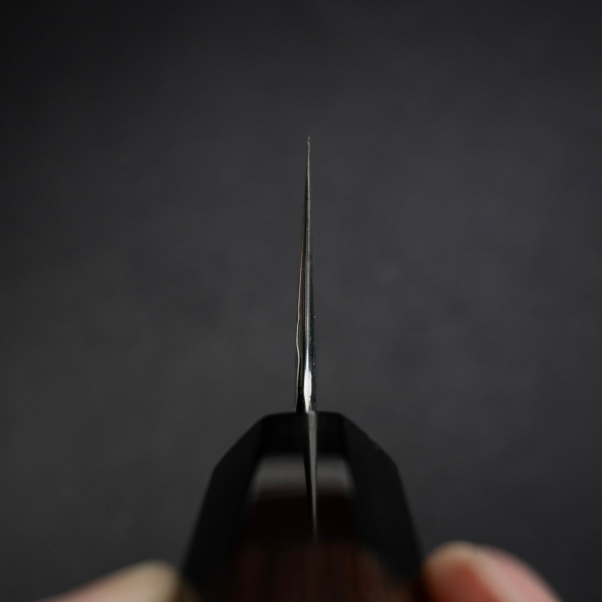 間中刃物鍛錬所 x Xinguo ATS34 切付牛刀 槌目鏡面霞仕上げ 210mm 鞘付き
