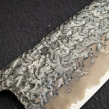 間中刃物鍛錬所 x Xinguo ATS34 中華 槌目鏡面霞仕上げ 180mm 鞘付き