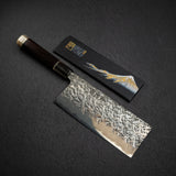 間中刃物鍛錬所 x Xinguo ATS34 中華 槌目鏡面霞仕上げ 180mm 鞘付き