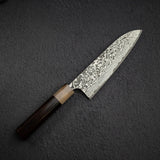 佐治打刃物 SG2 ブラックダマスカス 三徳 180mm ウェンジ鞘付き