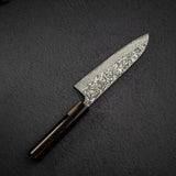 佐治打刃物 SG2 ブラックダマスカス 三徳 180mm ウェンジ鞘付き
