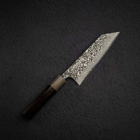 佐治打刃物 SG2 ブラックダマスカス 文化 180mm 口金付き