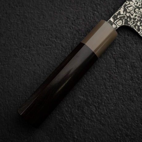 佐治打刃物 SG2 ブラックダマスカス 文化 180mm 口金付き