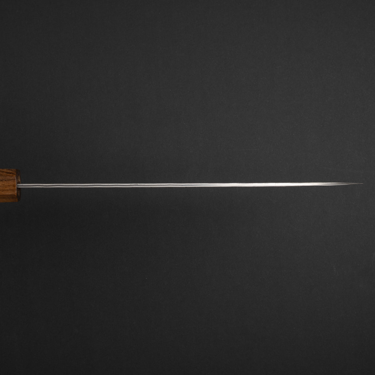 二唐刃物鍛造所 青紙スーパー 牛刀 210mm 黒打ち 槌目 チャカテ