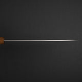 二唐刃物鍛造所 青紙スーパー 牛刀 210mm 黒打ち 槌目 チャカテ