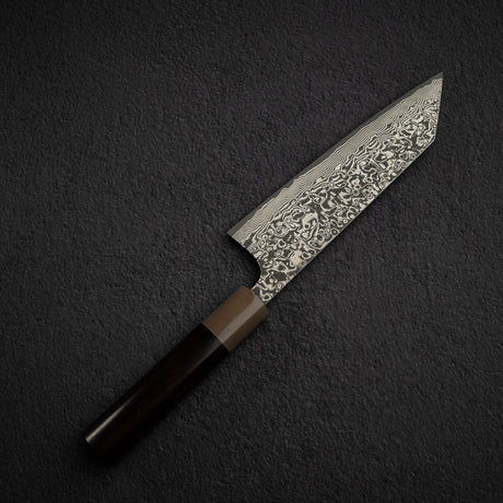 佐治打刃物 SG2 ブラックダマスカス 文化 180mm 口金付き