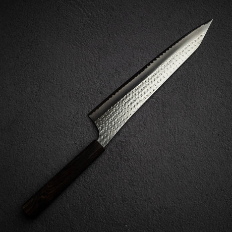 黒﨑打刃物 国選 鋭 青紙スーパー 切付牛刀 270mm エボニーハンドル
