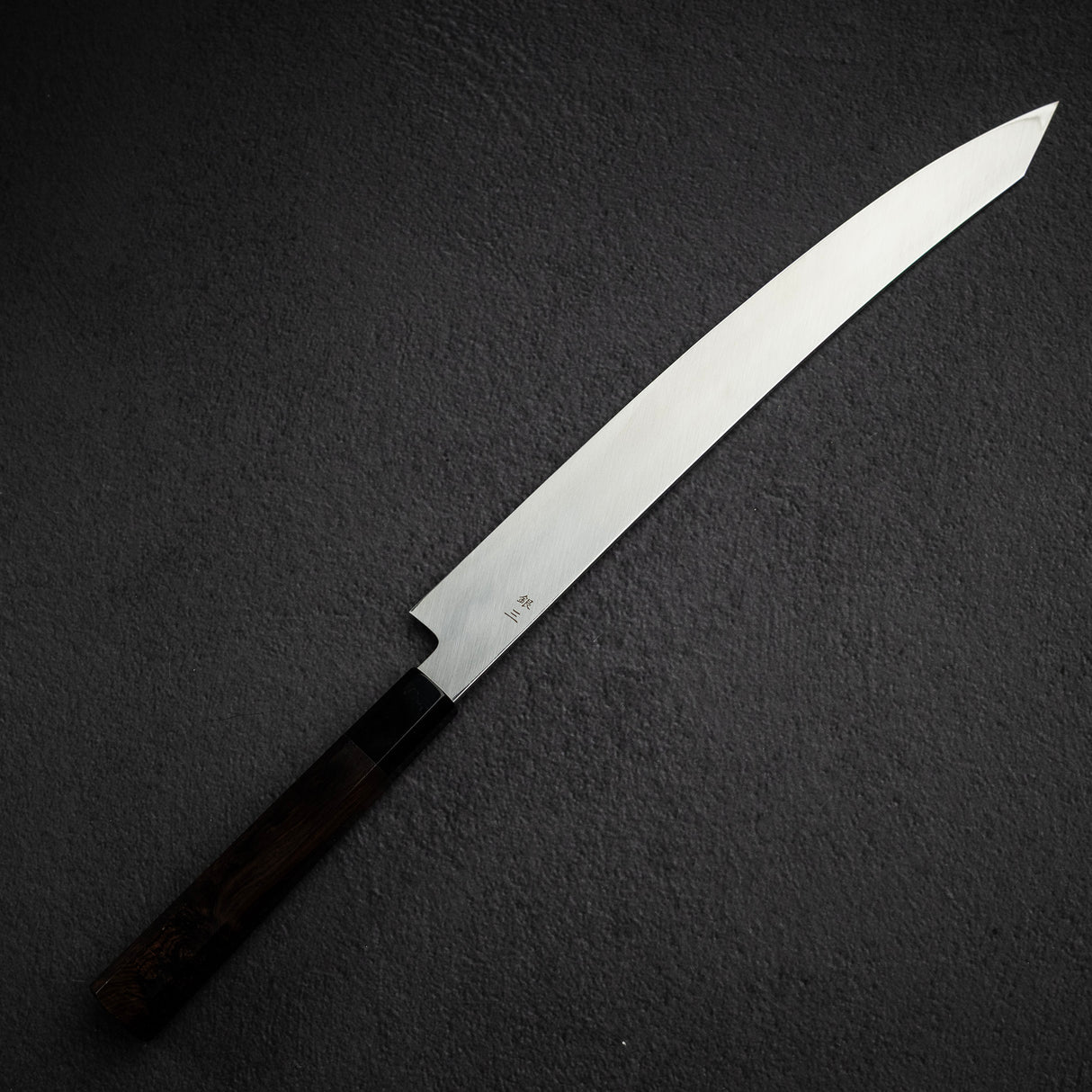 初心 x Shimizu 銀三鋼 ダマスカス 切付大反り柳刃 330mm