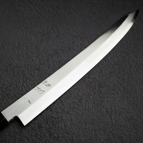初心 x Shimizu 銀三鋼 切付大反り柳刃 330mm