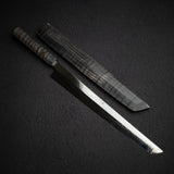 池田鍛錬所 白一鋼 水本焼 富士山刃文 先丸蛸引き 330mm