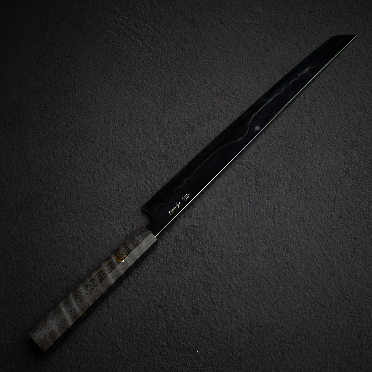 池田鍛錬所 白一鋼 水本焼 富士山刃文 先丸蛸引き 330mm