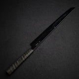 池田鍛錬所 白一鋼 水本焼 富士山刃文 先丸蛸引き 330mm