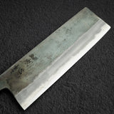 本久一刃物 黒鷺 AS 黒打ち 菜切 165mm 初心 ブラックチャカテ