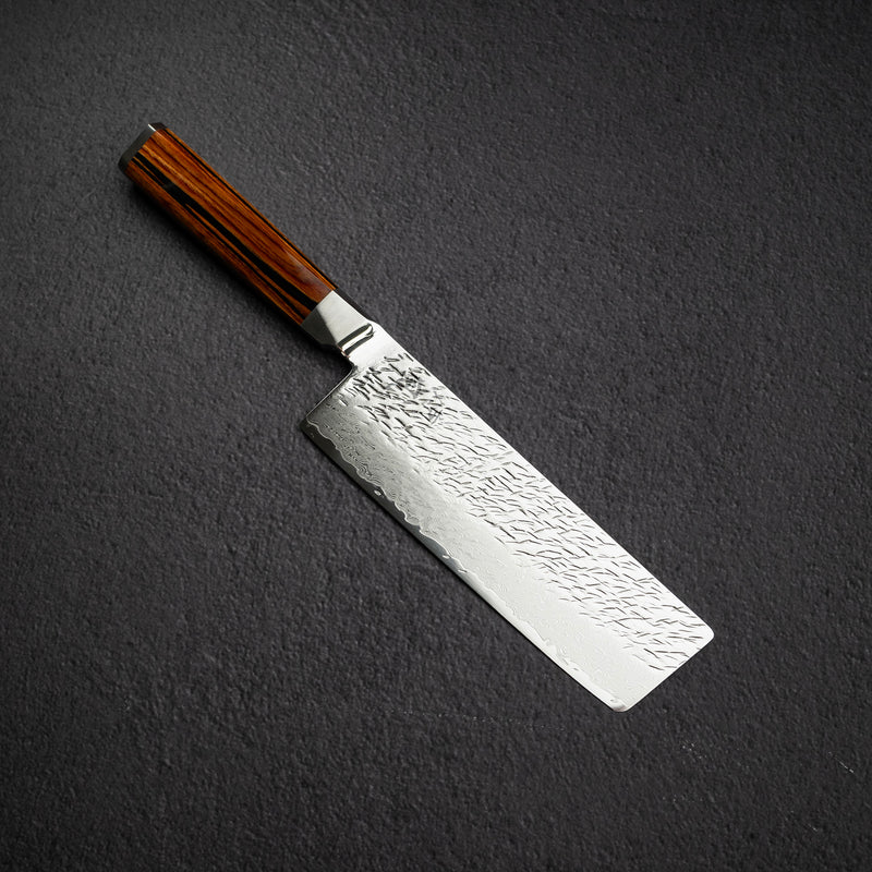 大野ナイフ製作所 涼風 SG2 ダマスカス 菜切 165mm 槌目