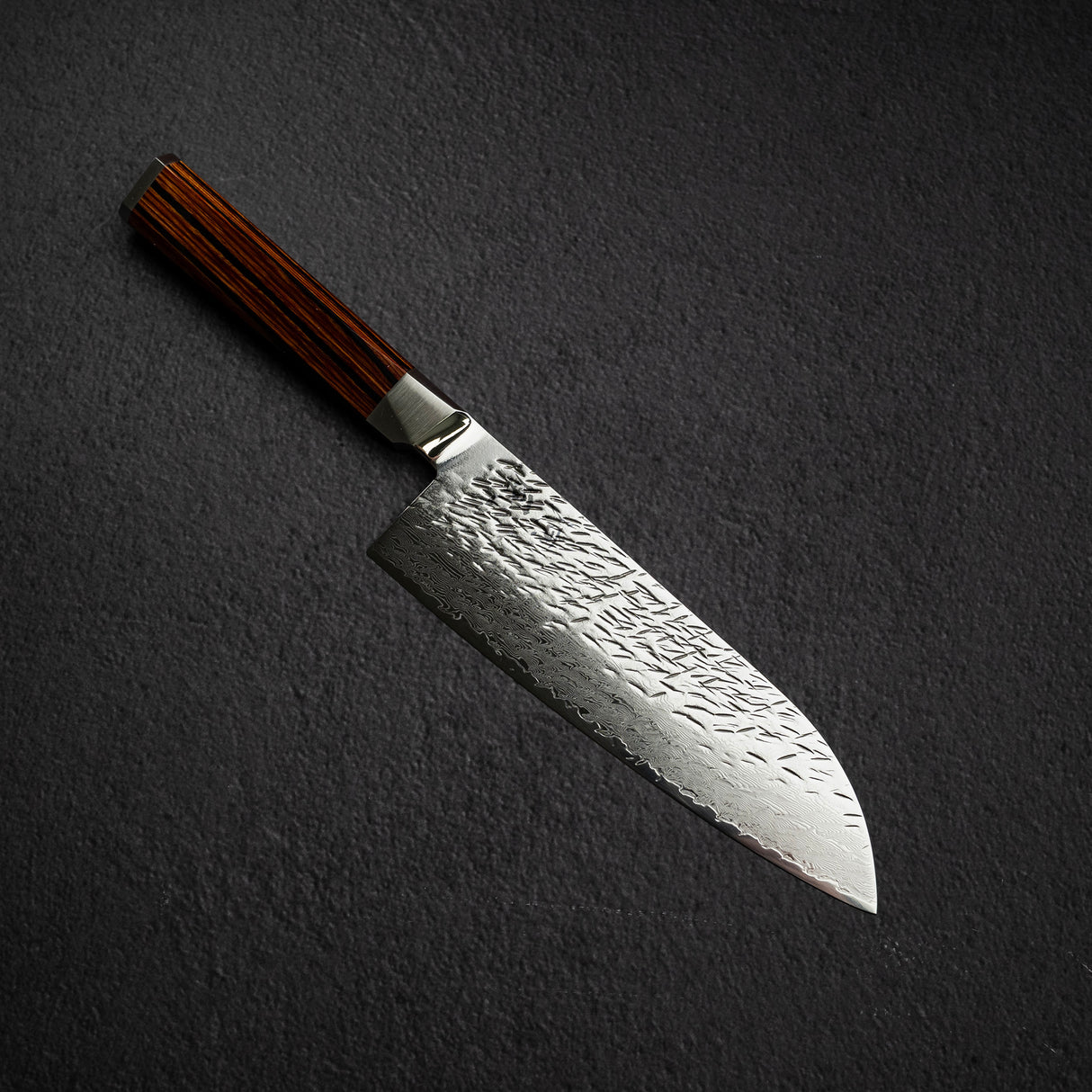 大野ナイフ製作所 涼風 SG2 槌目ダマスカス 三徳 180mm