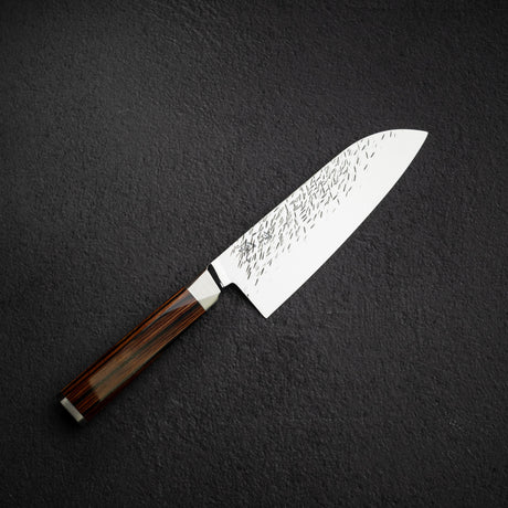 大野ナイフ製作所 涼風 SG2 槌目ダマスカス 三徳 180mm